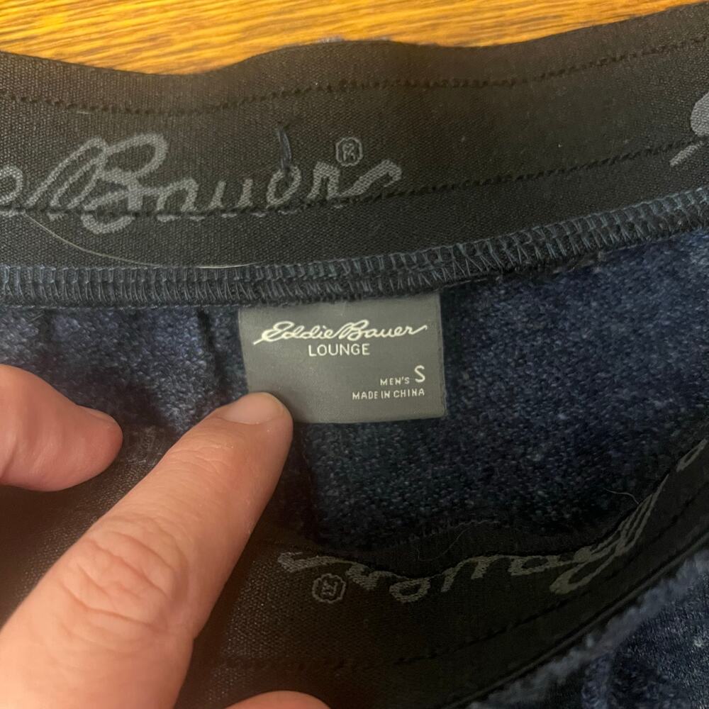 Eddie Bauer LOUNGE Men's S Small Dark Gray Jogger Sweatpants - Picture 8 of 9